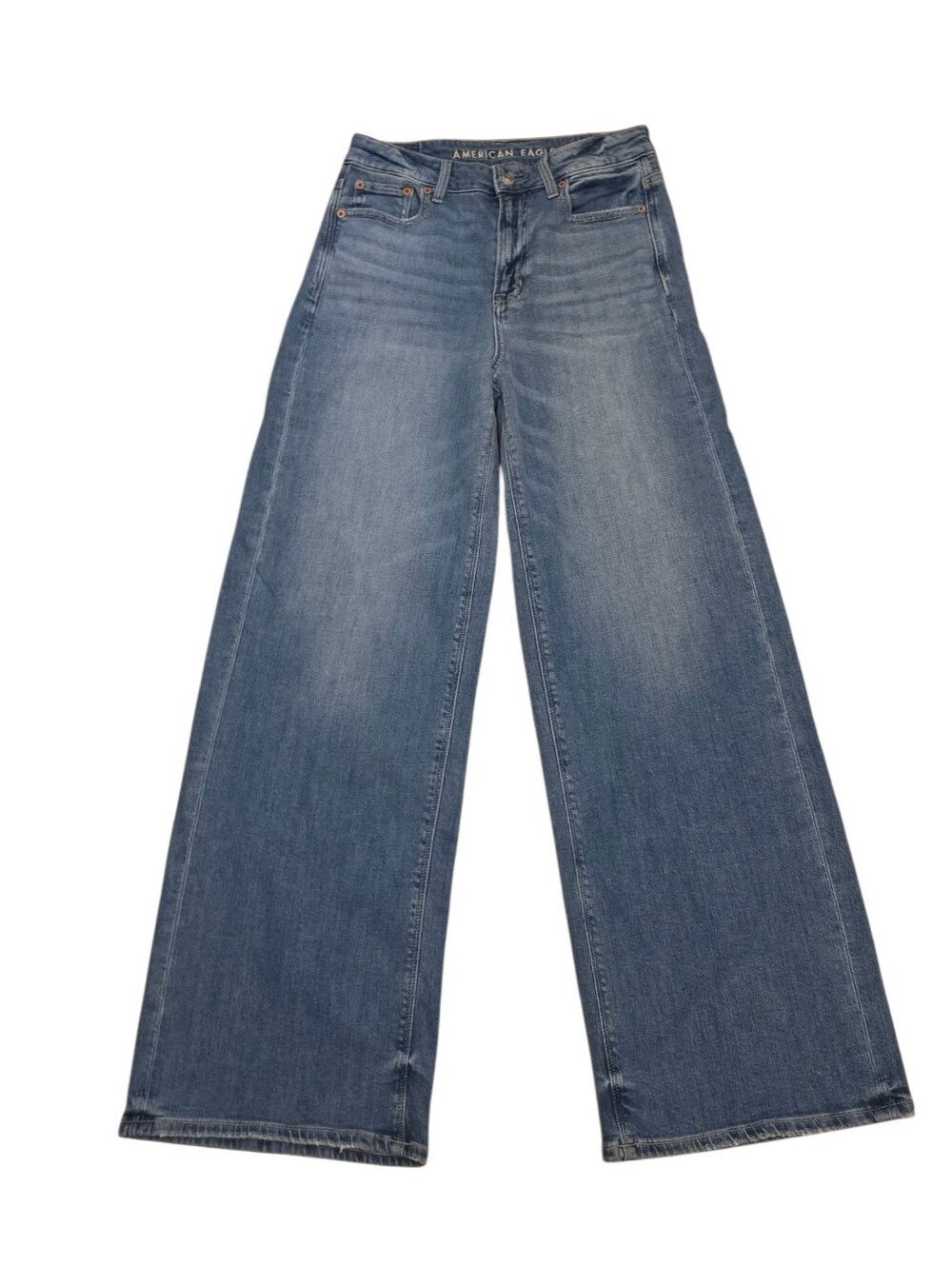 American Eagle Outfitters Super High Rise Wide Leg Jeans - 0